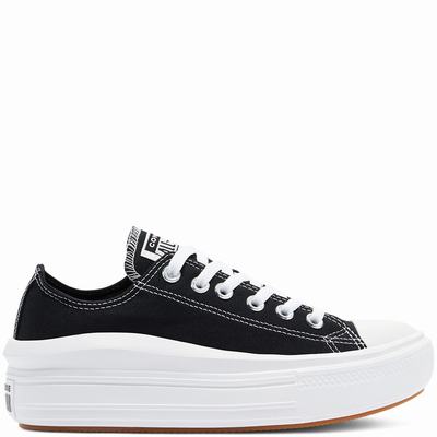 Női Converse Canvas Color Chuck Taylor All Star Move Tornacipő CO1365829 Fekete/Fehér